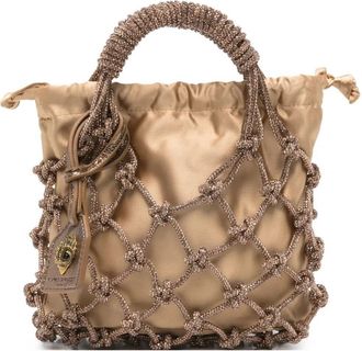 Kurt Geiger Small Macrame Party Crystal Bag
