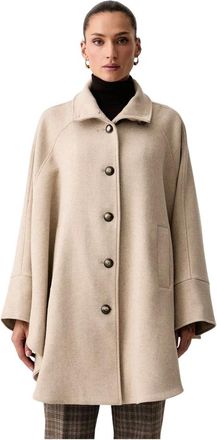 Twinset Cape-jas - Dames - Jassen - Beige - Maat: M/L Wol