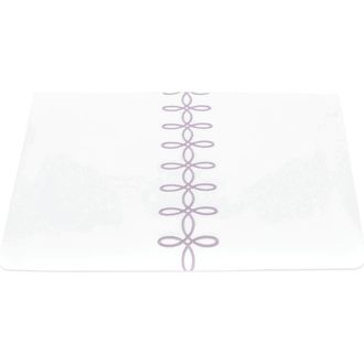 Matouk Gordian Knot Egyptian Cotton Percale Duvet Cover in Lilac at Nordstrom, Size King