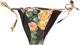 Dolce & Gabbana Badmode, Dames, Veelkleurig, M, Bloemen Bikini Broekje