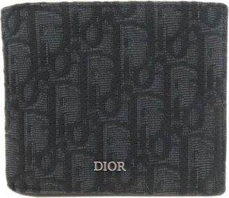 Dior Black Canvas Wallet (Bi-Fold) (Pre-Owned)