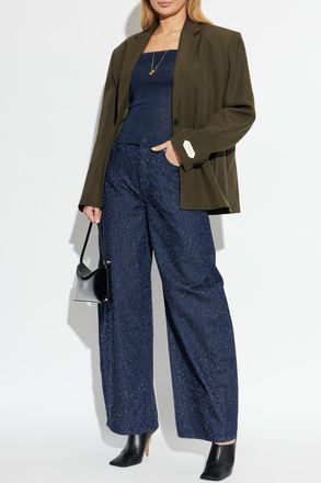 Jacquemus Blazer With Double Vent, Womens, Green