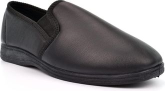 Generic Mens Leather Slippers Mens Slip On Slipper Boys Slippers Leather Slip On Slippers Size 6/7 Boys Leather Slippers Genuine Leather Slippers Mens Slipper