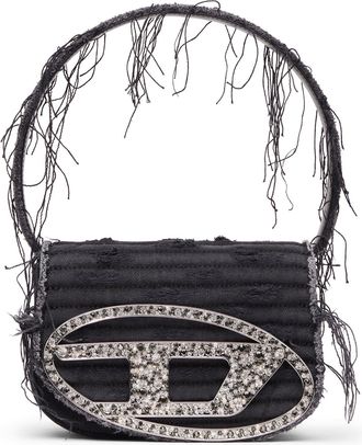 Diesel 1DR-Iconic shoulder bag in canvas and leather - Shoulder Bags - Woman - Black