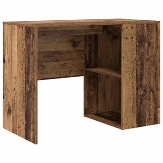 Berkfield Home Writing Desk Old wood Engineered wood Small Storage in Brown