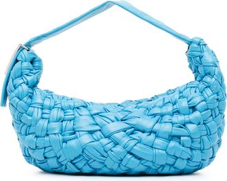 Bottega Veneta Pre-owned Womens Padded Jodie Hobo Bag - Light Blue Leather - One Size