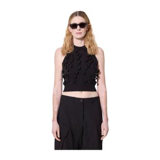 J.W.Anderson Trui met ronde hals - Dames - Truien - Zwart - Maat: XS