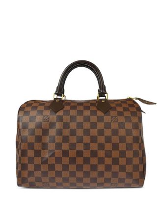 Louis Vuitton 2012 Speedy 30 tote bag - women - Leather/Canvas - One Size - Brown