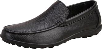 Generic Mens Genuine Leather Slip On Driving Loafers Low Top Cowhide Moccasin Shoes Flat Comfortable Easy Wear Mens Casual Flats for Daily Walking Work and Tr