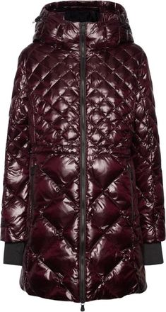 Elena Miro Piumino lungo in nylon trapuntato - - Jackets - Donna - Viola - XL