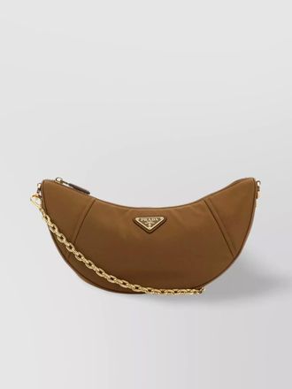 Prada curved shape chain strap shoulder bag
