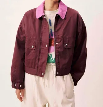 FRNCH Tigressa Jacket In Bordeaux