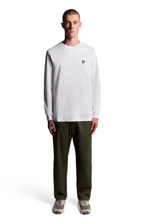 Lyle & Scott Plain Long Sleeve T-Shirt in White at Nordstrom, Size Xx-Large
