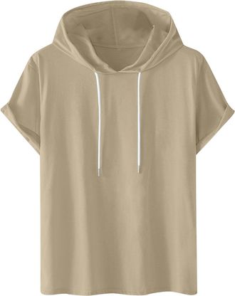 Generic Custom Text Printed on Personalised Pullover Hoodie Mens Hoodie Summer Short Sleeve Top Sale Clearance Casual Cotton Comfy Running Tops Hoodie Men Gym