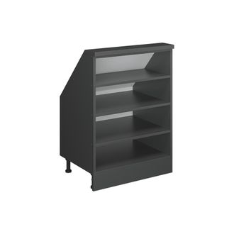 Vicco Armario Para Techo Inclinado Rion, Antracita, 60 X 81.6 Cm Con 4 Compartimentos, Vicco