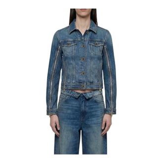 Liu Jo Giubbino Zip - female - Liu Jo - Denim Jackets - Blue - XS - Jackets