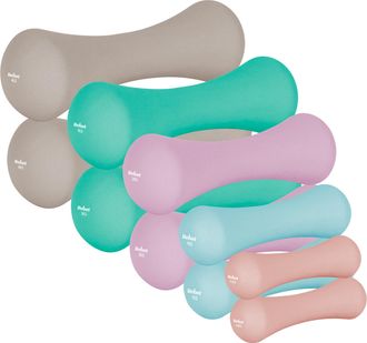 OEM Juego De Mancuernas De Hierro Fundido Con Neopreno De 21 Kg (2 X 0,5 Kg + 2 X 1 Kg + 2 X 2 Kg + 2 X 3 Kg + 2 X 4 Kg), Rebel Active