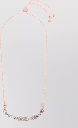 Forte_Forte crystal knot necklace rope chain design