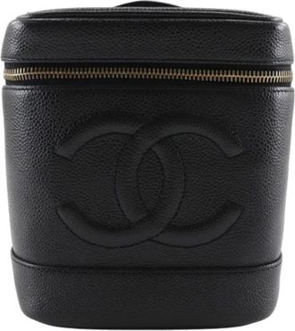 Chanel Tweedehands leren handtassen - Dames - Vintage Handtas - Zwart - ONE Size - Leer - Vintage