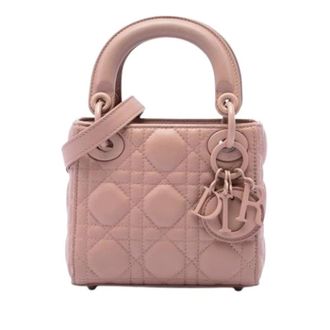 Dior Pre-owned Leather dior-bags - Dames - Pre-owned - Roze - Maat: ONE Size Leer