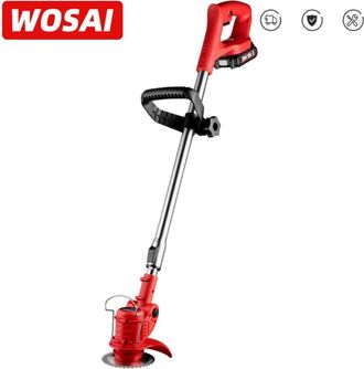 Trade Shop Trade Shop - Tagliasiepi Taglia Erba Rasa A Batteria 21v Con Disco Circolare Asta Telescopica