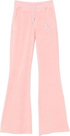 Sporty & Rich X Juicy Couture Logo-embellished Velour Track Pants