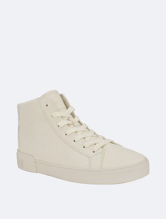 Calvin Klein Mens Mens Rexon High Top Sneaker - White - 10H