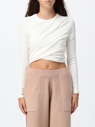 Diesel Top cropped T-Asay-PL in jersey a maniche lunghe