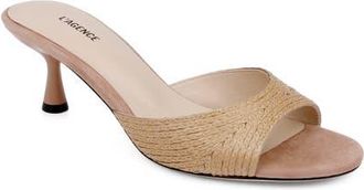 L'agence Maryam Slide Sandal in Natural Raffia at Nordstrom, Size 11