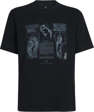 Brunello Cucinelli Printed Crew-neck T-shirt