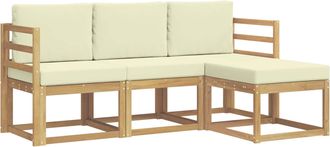 vidaXL Conjunto De Sof&aacute;s De Exterior 4 Uds. Vidaxl