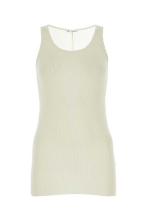Ami Ami Ivory Viscose Blend Tank Top