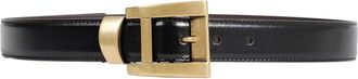 Versace Riem H.30 Kalfsleer - Dames - Riemen - Zwart - 70 CM - Leer - Accessoires