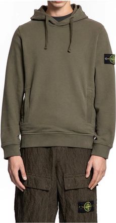 Stone Island Hoodies & sweatvesten, Heren, Groen, M, Casual Hoodie Sweater voor mannen