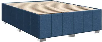 vidaXL Cama sin colchón tela azul 140x200 cm Vidaxl