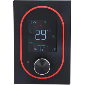 OEM Termostato Inteligente A Color, Bot&oacute;n T&aacute;ctil Programable, Controlador De Temperatura Ca 95-240v, Color Negro Est&aacute;ndar