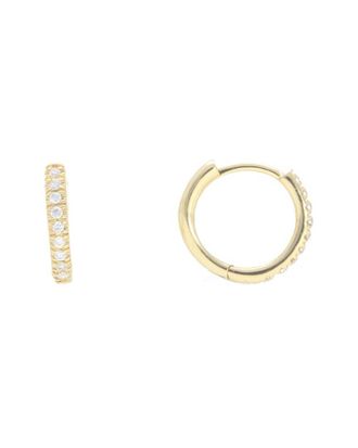 Nephora 14K 0.06 Ct. Tw. Diamond Huggie Earrings