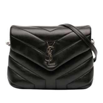 Saint Laurent Pre-owned Cross Body Bags, female, Black, Size: ONE SIZE Pre-owned Toy Loulou Crossbody Bag