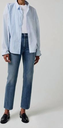 Citizens Of Humanity Daphne High Rise Stovepipe Jean In Shadow Bloom