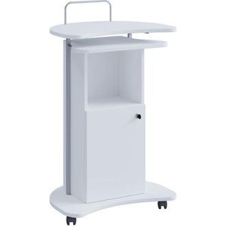 ebuy24 Ebuy24 - Consola De Altavoz M&oacute;vil Vcm Wood Dimensiones Aprox. Al. 93 A 111x An. 56x T. 41 Cm Desplazable Con Caj&oacute;n Escritorio De Pie - Komil (negro)