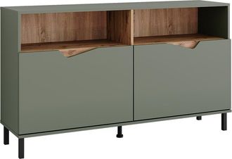 Vicco Aparador Marelle, Verde/artesano, 140 X 81.3 Cm Con 2 Puertas, Vicco