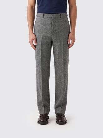 Maison Margiela Pantaloni sartoriali in lana chevron a gamba dritta