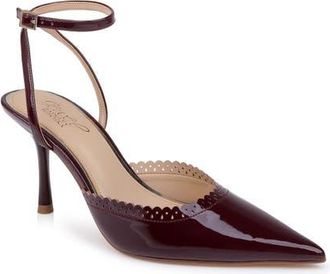 Badgley Mischka Brady Faux Leather Pump in Bordeaux Patent at Nordstrom, Size 6.5