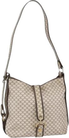 Celine Pre-owned Vintage Schoudertas - Dames - Vintage Schoudertas - Wit - ONE Size - Leer - Vintage