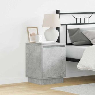 vidaXL Armadio da Notte con 2 pcs Grigio cemento 39 x 34.5 x 50 cm - Vidaxl