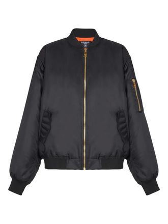 Balmain Bomber con tasche - Nero
