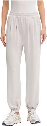 Emporio Armani Precious Stretch Modal Interlock Joggers - Dames - Sweatpants - Grijs - L - Polyester - Broeken