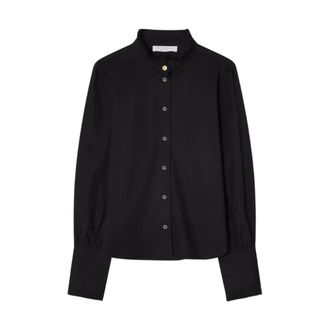 Busnel Dames, Blouses & Shirts, Zwart, Maat: XL Katoen