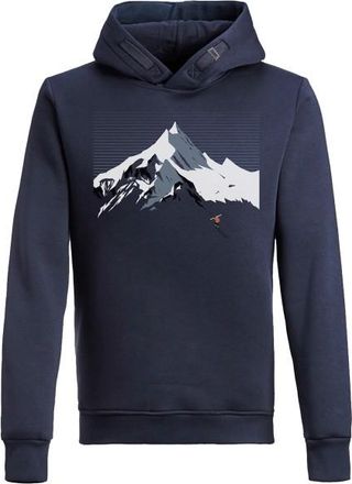 Greenbomb Nature Mountain Ski Star Hoodie Cotton Hoodie für Herren | blau