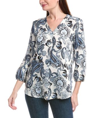 Jones New York V-Neck Tunic Blouse